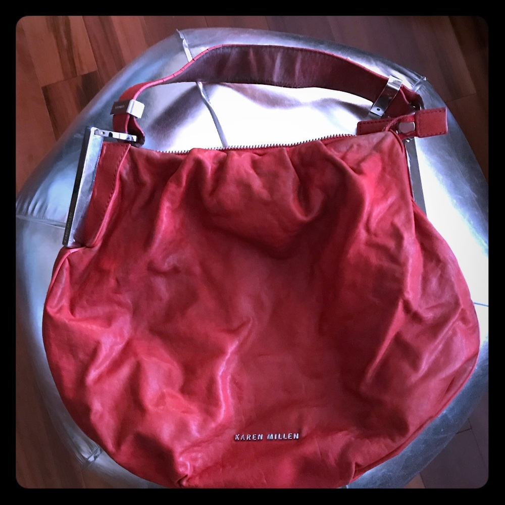 Karen Millen leather handbag